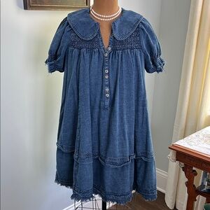 Pilcro Blue Denim Dress
